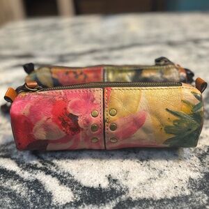 Patricia Nash Multicolor Floral Makeup or Pencil Pouches. Set of 2